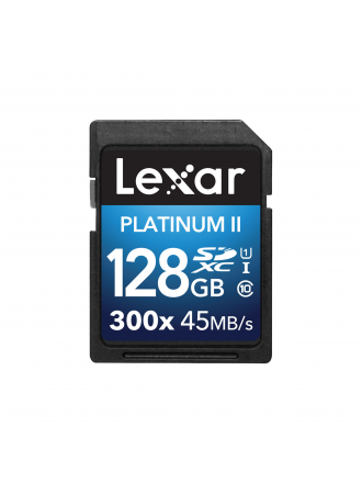 Scheda di memoria SDXC Lexar 128GB Platinum II UHS-I 300x (Classe 10)