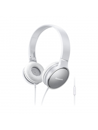 Cuffie stereo Panasonic Premium Sound On Ear RP-HF300M con microfono e controller integrati - Bianco