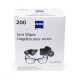 Salviette per la pulizia delle lenti pre-umidificate Zeiss - Puliscono senza lasciare aloni per obiettivi di fotocamere e occhiali - (200 conteggi)
