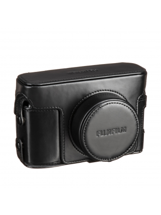 Fujifilm LC-X100VB Custodia in pelle nera per X100V