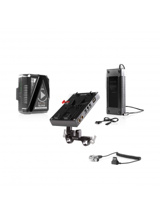 SHAPE Kit di alimentazione con batteria 98Wh e J-Box per Canon C500 Mark II/C300 Mark III