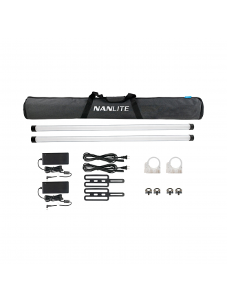 Nanlite PavoTube II 30X RGBWW LED Pixel Tube 2-Light Kit con batteria interna