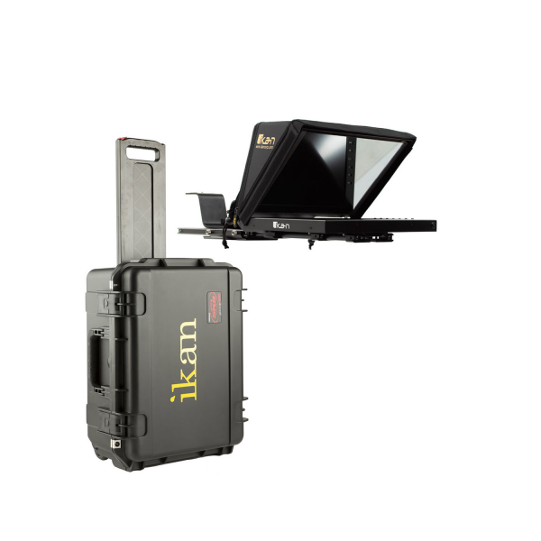 Kit da viaggio Teleprompter portatile ikan Professional 12" con valigetta rigida