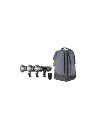 Kit zaino Westcott FJ200 Strobe 3-Light con trigger wireless FJ-X3s per fotocamere Sony