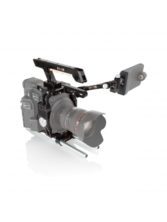 Gabbia per fotocamera SHAPE con attacco EVF, impugnatura superiore e piastra di base per Canon C200