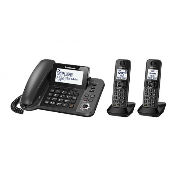 Panasonic KXTGF352M Telefono con filo + 2 portatili Telefono cordless