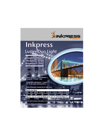Carta fotografica Inkpress Luster Duo - 4 x 6" - 20 fogli