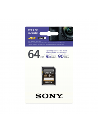Scheda di memoria SDXC UHS-I serie SF-UZ da 64 GB di Sony