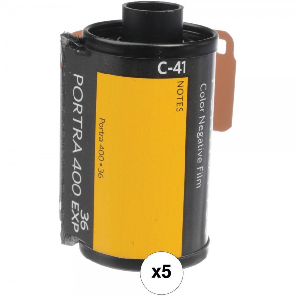 Kodak Professional Portra 400 Pellicola negativa a colori da 35 mm - 36 esposizioni - 5 pezzi
