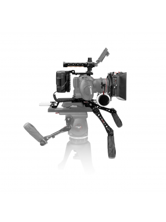 SHAPE Canon C70 Gabbia per fotocamera a spalla con scatola opaca e follow focus