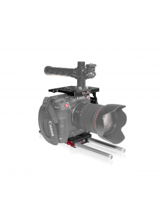 Gabbia per fotocamera SHAPE Canon C70 con piastra base LWS da 15 mm
