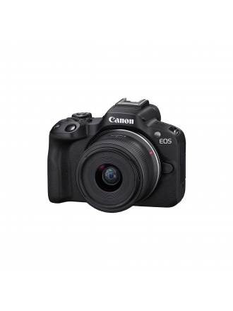 Fotocamera mirrorless Canon EOS R50 con obiettivo 18-45 mm