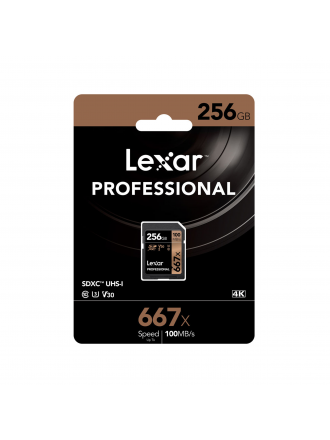 Scheda di memoria Lexar 256GB Professional 667x UHS-I SDXC