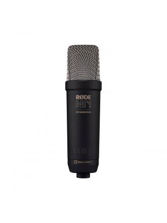 RODE NT1 Microfono XLR/USB a condensatore cardioide a diaframma largo di quinta generazione - Nero