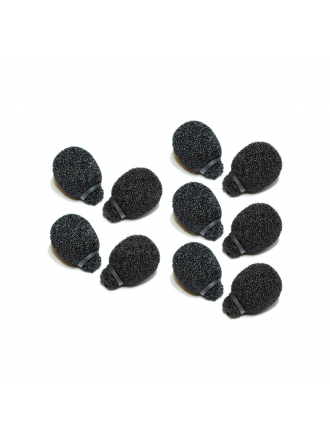 Schiuma lavalier miniaturizzata Rycote nera (1 confezione da 10)