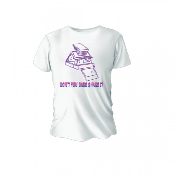 T-shirt EP in cotone a maniche corte con Shake it Polaroid - Bianco - Taglia L