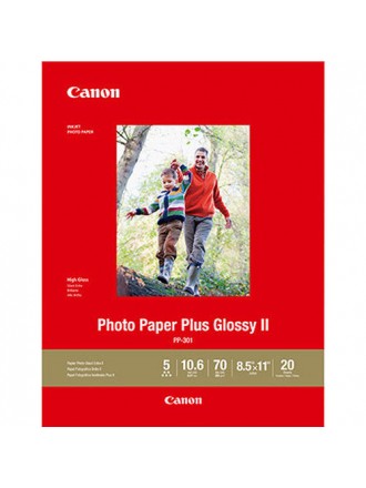 Canon PP-301 Carta fotografica Plus Glossy II (8,5 x 11", 20 fogli)