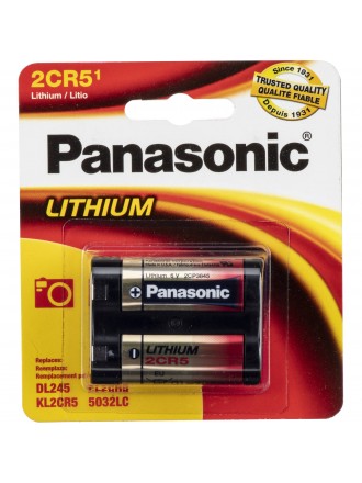 Batteria al litio Panasonic 2CR5 (6V, 1400mAh)