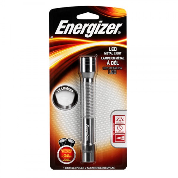 Energizer ENML2AAS - Torcia elettrica AA in metallo