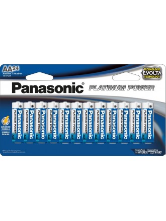 Panasonic Energy Corporation LR6XP/24B Pile alcaline AA Platinum Power, 24 pezzi