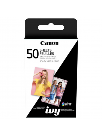 Canon 3215C001 2 x 3" Confezione di carta fotografica ZINK per stampante IVY (50 fogli)