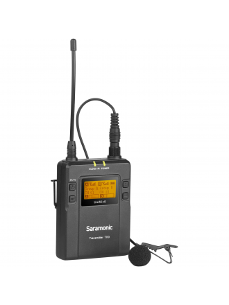 Saramonic TX9 Trasmettitore bodypack wireless UHF digitale a 96 canali con microfono lavalier (da 514 a 596 MHz)
