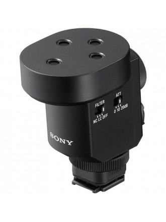 Microfono shotgun digitale compatto con attacco per fotocamera ECM-M1 di Sony