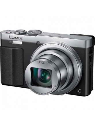 Panasonic DMC-ZS50S LUMIX Fotocamera con zoom da viaggio 30X con mirino (argento)