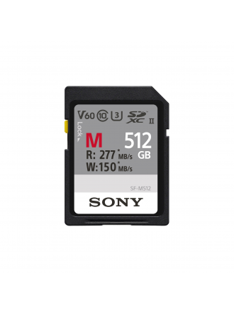 Scheda di memoria SDXC SF-M UHS-II da 512 GB di Sony