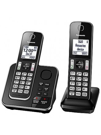 Panasonic KXTGD392B Telefono cordless a 2 portatili con segreteria telefonica
