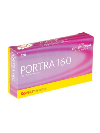 Pellicola negativa a colori Kodak Professional Portra 160 Pellicola in rotoli da 120, confezione da 5