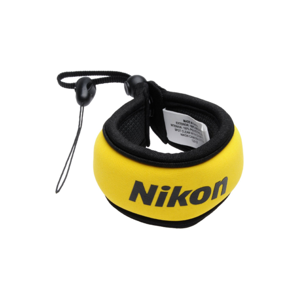 Cinghia da polso gialla galleggiante Nikon (per W300 e W150)