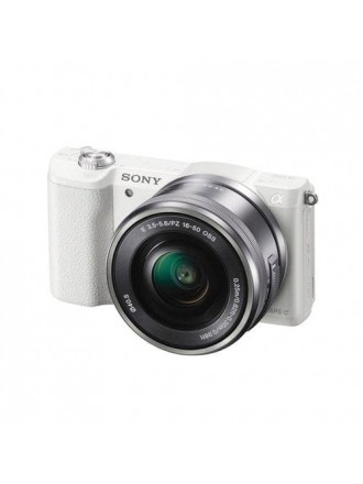 Sony Alpha a5100 ILCE5100L/W Fotocamera digitale mirrorless con obiettivo 16-50 mm - Bianco