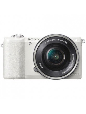 Sony Alpha a5100 ILCE5100L/W Fotocamera digitale mirrorless con obiettivo 16-50 mm - Bianco