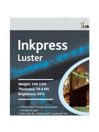 Inkpress PCL131950 Carta Inkjet Commercial Luster 13 X 19 pollici 50 Fogli
