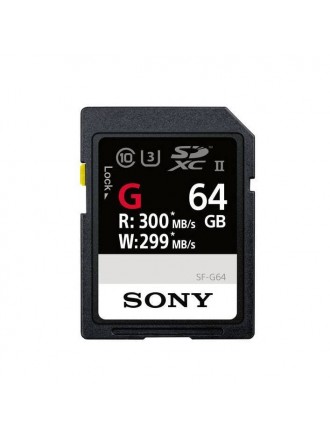 Scheda di memoria SDXC UHS II da 64 GB della serie SF-G di Sony