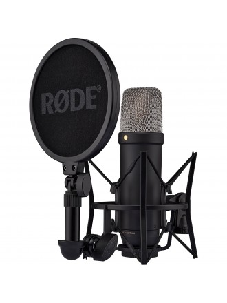 RODE NT1 Microfono XLR/USB a condensatore cardioide a diaframma largo di quinta generazione - Nero