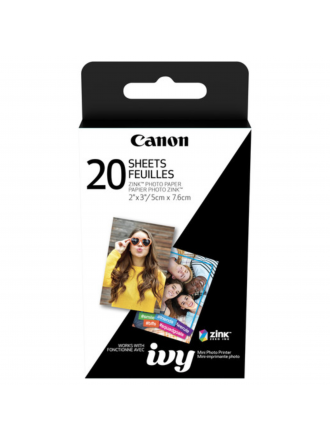 Canon 3214C001 2 x 3" Pacchetto carta fotografica ZINK per stampante IVY (20 fogli)
