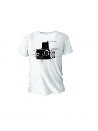 T-shirt EP a maniche corte in cotone con Hasselblad - Bianco - Taglia L