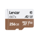 Scheda di memoria Lexar 256GB Professional 667x UHS-I microSDXC con adattatore SD