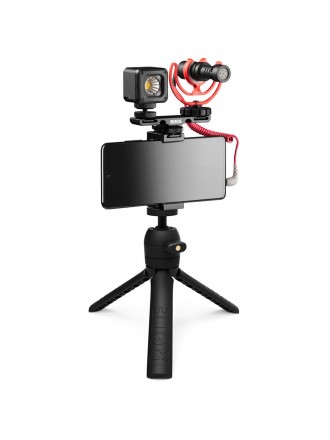 Kit Vlogger Rode, include VideoMicro, treppiede 2, Smart Grip, luce MicroLED e accessori - Universale