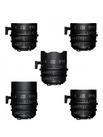 Sigma T1.5 FF High-Speed 5 Prime Lens Kit con custodia - Canon EF Mount