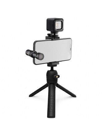 Rode Vlogger Kit - VideoMic Me-L, treppiede 2, Smart Grip, luce LED e accessori - per dispositivi iOS
