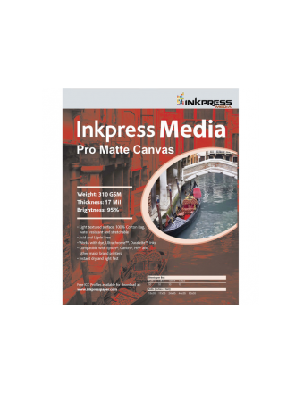 Inkpress Pro matte Canvas 8,5 x 11" - 10 fogli