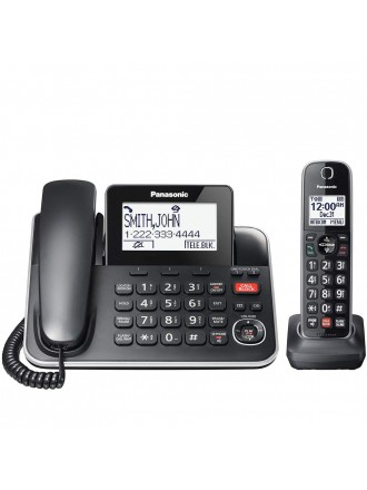 Panasonic KXTGF870B Telefono digitale corded/cordless a 1 mano con segreteria telefonica