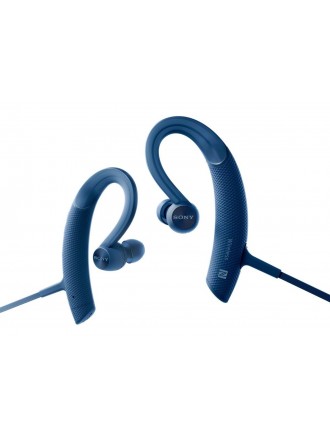Sony Sony MDR-XB80BS - Sport - auricolari con microfono - in-ear - montaggio over-the-ear - wireless - Bluetooth - NFC - blu
