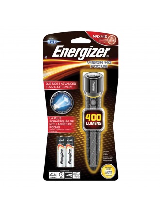 Energizer EPMZH21E - Torcia portatile a LED in acciaio inox, AA