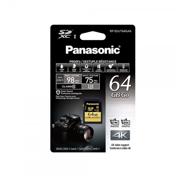 Scheda SD Panasonic da 64 GB Serie Oro