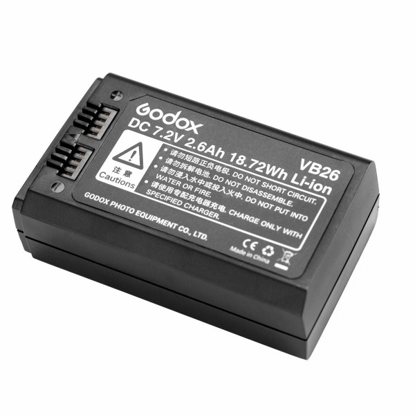 Batteria Godox VB26 per V1 e testa flash V860III