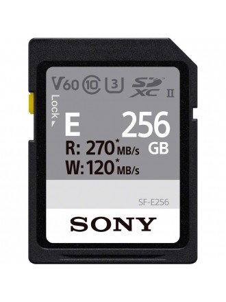 Sony Serie SF-E SF-E256 - Scheda di memoria flash - 256 GB - UHS-II U3 / Class10 - SDXC UHS-II